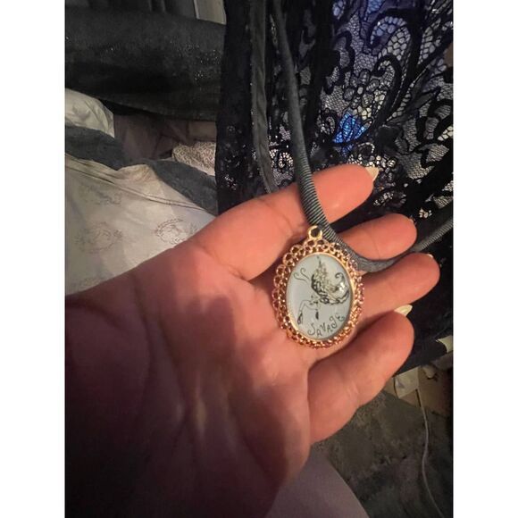 Savage x fenty nwt framed in denim teddy slip lace charm bird - Picture 9 of 12